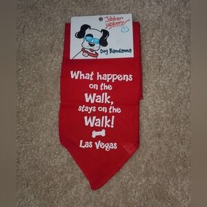 Jibber Jabbers Red Las Vegas Dog Bandana
